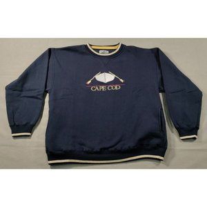 Cuffy's Of Cape Cod Dark Blue Crewneck Sweatshirt Size X-Large